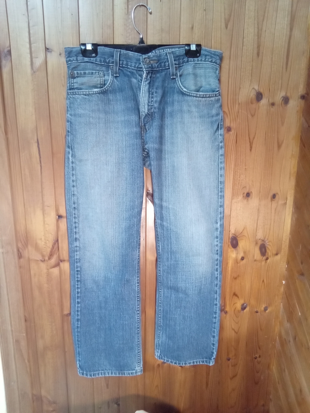 34x30 Signature by Levi Strauss Slim Straight Jeans - Medium Blue